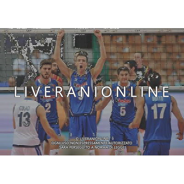2017.08.31 Katowice Siatkowka mezczyzn Lotto Mistrzostwa Europy 2017 Lotto Eurovolley 2017 Belgia - Wlochy N/z Mazzone Daniele, Randazzo Luigi Salvatore, Spirito Luca of Italy Foto Rafal Rusek / PressFocus/NEWSPIX.PL 2017.08.31 Katowice European Men\'s Volleyball Championships 2017 Belgium - Italy Mazzone Daniele, Randazzo Luigi Salvatore, Spirito Luca of Italy Credit: Rafal Rusek / PressFocus --- Newspix.pl AG ALDO LIVERANI SAS ONLY ITALY *** Local Caption *** www.newspix.pl mail us: info@newspix.pl call us: 0048 022 23 22 222 --- Polish Picture Agency by Ringier Axel Springer Poland