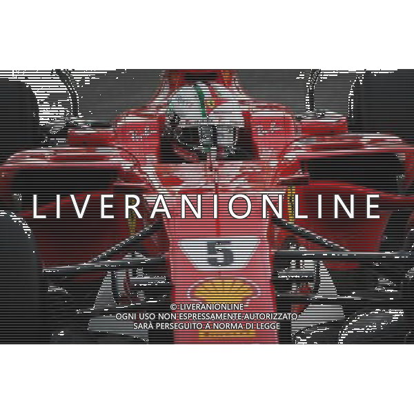 Sebastian Vettel (GER) Ferrari SF70H. 01.09.2017. Formula 1 World Championship, Rd 13, Italian Grand Prix, Monza, Italy, Practice Day. AG ALDO LIVERANI SAS ONLY ITALY