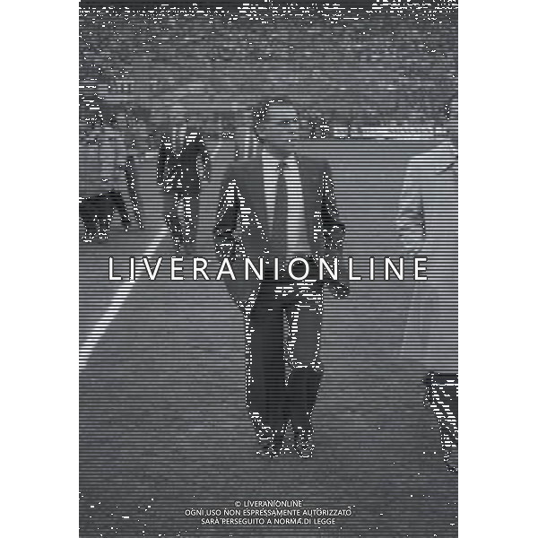 10-04 -1985 MILANO SEMIFINALI DI COPPA UEFA INTER REAL MADRID 2-0 NELLA FOTO AMANCIO ALLENATORE REAL MADRID AG ALDO LIVERANI SAS
