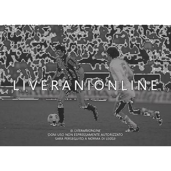 10-04 -1985 MILANO SEMIFINALI DI COPPA UEFA INTER REAL MADRID 2-0 NELLA FOTO ALESSANDRO ALTOBELLI AG ALDO LIVERANI SAS