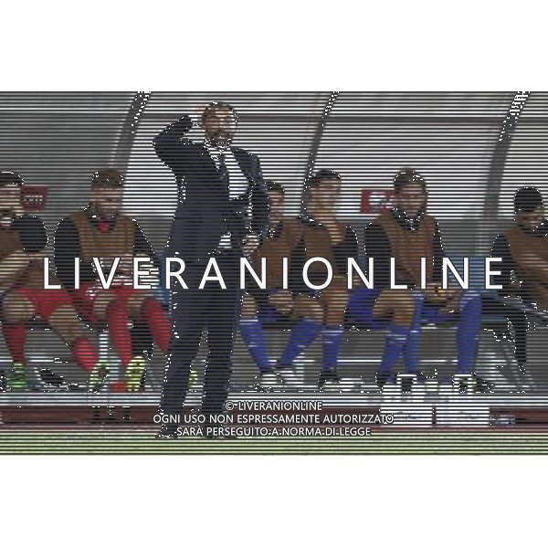 San Marino - Irlanda del Nord Qualificazioni Europee FIFA 2108 gruppo C 01/09/2017 nella foto: Pierangelo Manzaroli Claudio Zamagni/Agenzia Aldo Liverani Pierangelo Manzaroli during European Qualifiers FIFA World Cup 2018 international soccer match group C between San Marino and Northern Ireland at San Marino Olympic Stadium on September 1 2017 photo credit by Claudio Zamagni/Aldo Liverani Photo Agency