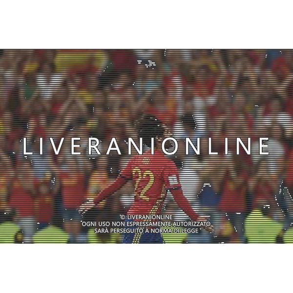 Qualificazioni al Campionato Mondiale FIFA Russia 2018 Gruppo G Madrid (Spagna) - 02.09.2017 Spagna-Italia Nella Foto:Isco Esulta Secondo Gol /Ag. Aldo Liverani