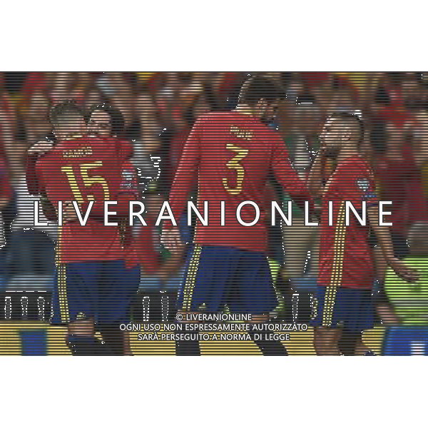 Qualificazioni al Campionato Mondiale FIFA Russia 2018 Gruppo G Madrid (Spagna) - 02.09.2017 Spagna-Italia Nella Foto:Isco Esulta Secondo Gol /Ag. Aldo Liverani