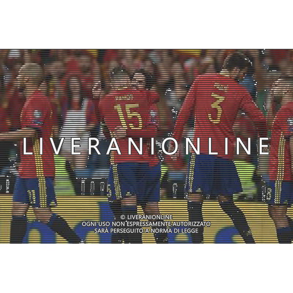 Qualificazioni al Campionato Mondiale FIFA Russia 2018 Gruppo G Madrid (Spagna) - 02.09.2017 Spagna-Italia Nella Foto:Isco Esulta Secondo Gol /Ag. Aldo Liverani