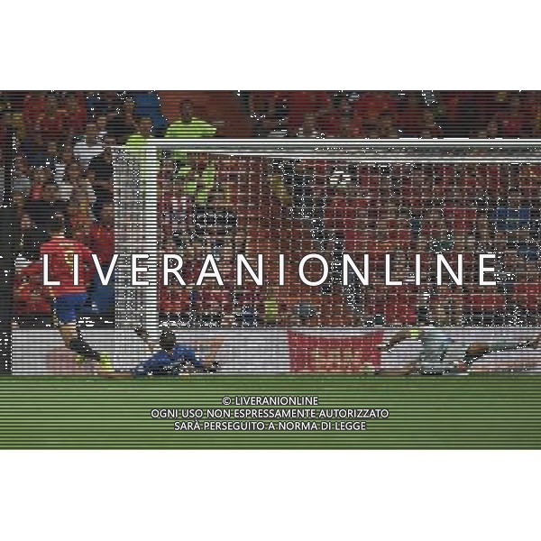 Qualificazioni al Campionato Mondiale FIFA Russia 2018 Gruppo G Madrid (Spagna) - 02.09.2017 Spagna-Italia Nella Foto:Gol Alvaro Morata /Ag. Aldo Liverani