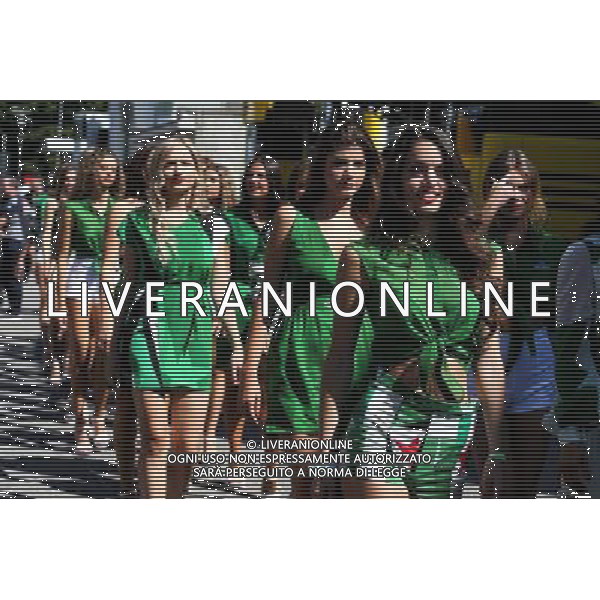 Grid girls. 03.09.2017. Formula 1 World Championship, Rd 13, Italian Grand Prix, Monza, Italy, Race Day. AG ALDO LIVERANI SAS ONLY ITALY