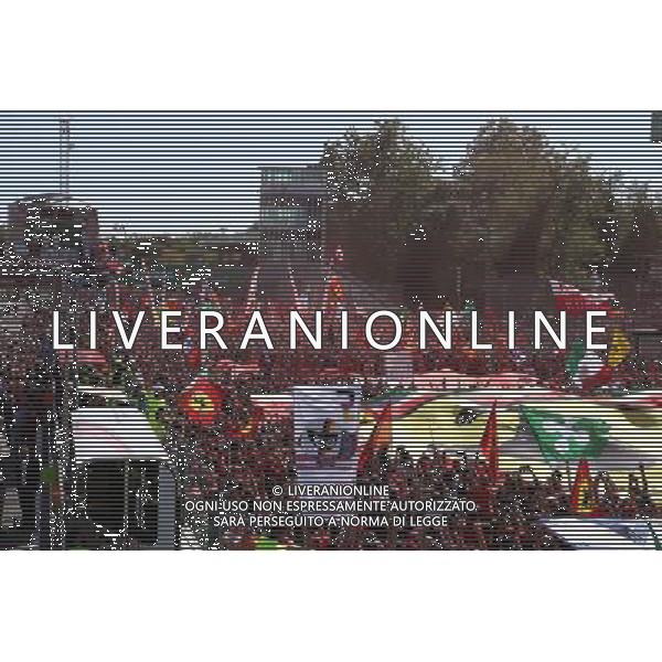 1st place Lewis Hamilton (GBR) Mercedes AMG F1 W08, 2nd Valtteri Bottas (FIN) Mercedes AMG F1 and 3rd place Sebastian Vettel (GER) Ferrari. 03.09.2017. Formula 1 World Championship, Rd 13, Italian Grand Prix, Monza, Italy, Race Day. AG ALDO LIVERANI SAS ONLY ITALY