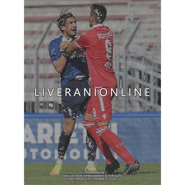 Campionato di Calcio Lega Pro Girone A 2017/2018 2a Giornata Piacenza - 03.09.2017 Piacenza-Cuneo Nella Foto:scontro stancampiano e romero /Ph.Vitez-Ag. Aldo Liverani