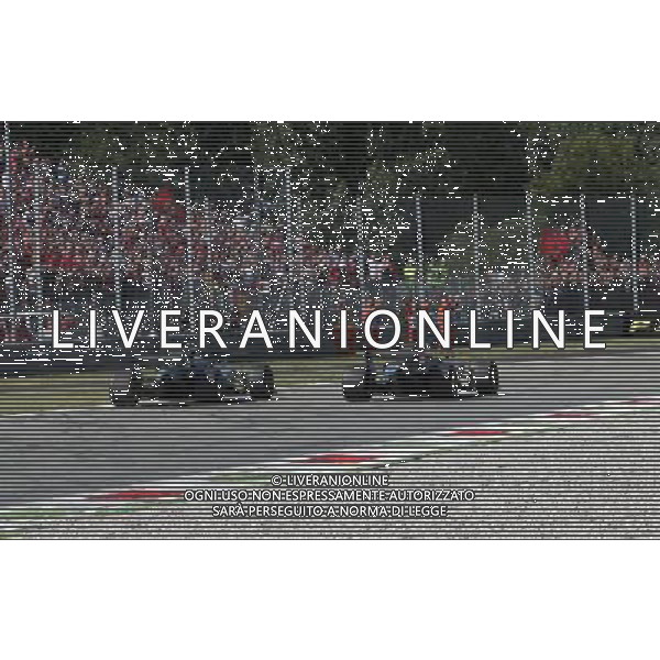 Monza ( MB ) 03/09/2017 Autodromo Nazionale di Monza. Formula 1 Gran Premio Heineken díItalia 2017 Nella foto: 2 arrivato Valtteri Bottas ( FIN ) e 1 arrivato Lewis Hamilton ( GBR ) su Mercedes PH Lauro Montagnini *** Local Caption *** AG ALDO LIVERANI SAS *** Local Caption *** AG ALDO LIVERANI SAS