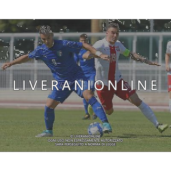 Under 20 Elite League 2017/2018 Imola (BO) - 05.09.2017 Italia-Polonia Nella Foto:Federico Bonazzoli - Filip Jagiello /Ph.Vitez-Ag. Aldo Liverani