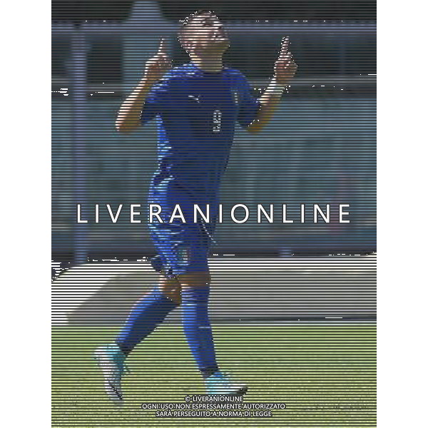 Under 20 Elite League 2017/2018 Imola (BO) - 05.09.2017 Italia-Polonia Nella Foto:Federico Bonazzoli esulta /Ph.Vitez-Ag. Aldo Liverani