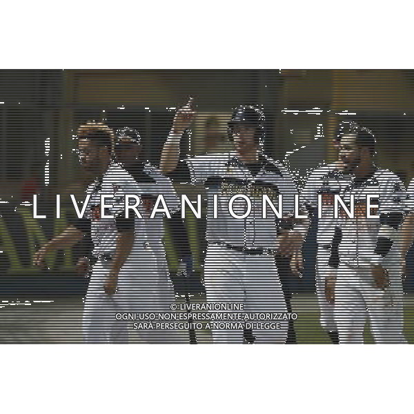 Baseball Italian League gara 3 Pirati Rimini vs T\'A San Marino 05/09/2017 nella foto: esultanza Bertagnon Â©Claudio Zamagni/Agenzia Aldo Liverani / AGENZIA ALDO LIVERANI SAS