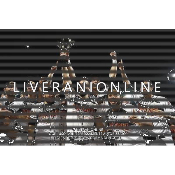 Baseball Italian League gara 3 Pirati Rimini vs T\'A San Marino 05/09/2017 nella foto: esultanza finale del Rimini per la vittoria dello scudetto Â©Claudio Zamagni/Agenzia Aldo Liverani / AGENZIA ALDO LIVERANI SAS