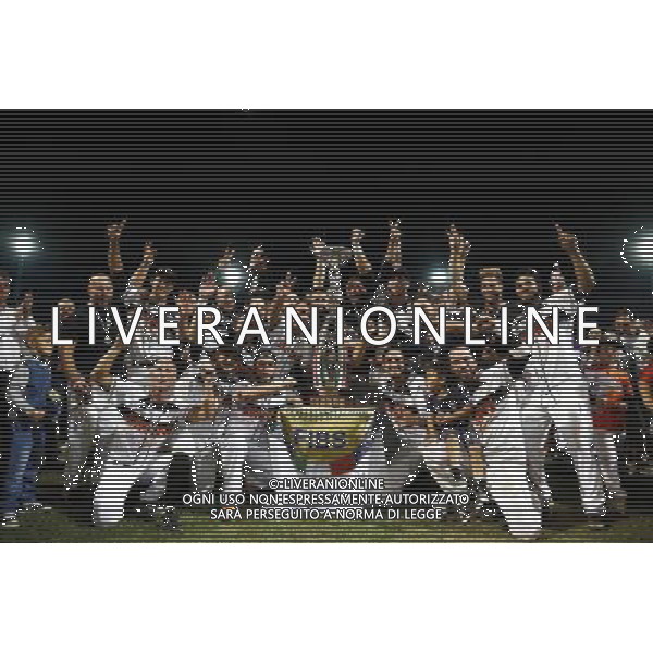 Baseball Italian League gara 3 Pirati Rimini vs T\'A San Marino 05/09/2017 nella foto: esultanza finale del Rimini per la vittoria dello scudetto Â©Claudio Zamagni/Agenzia Aldo Liverani / AGENZIA ALDO LIVERANI SAS