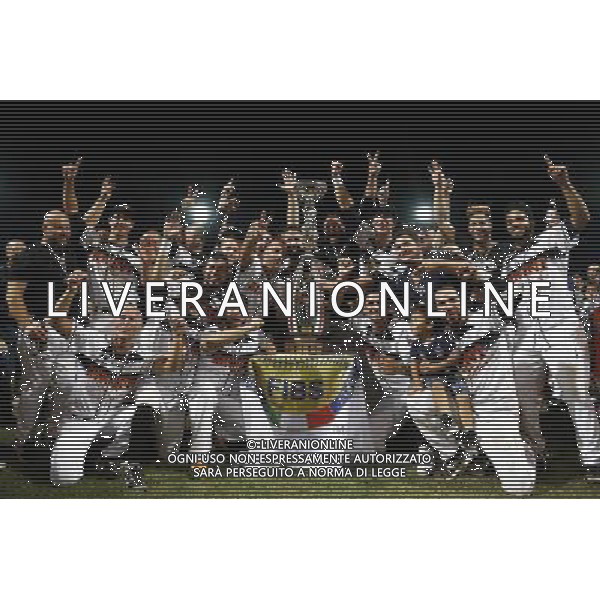 Baseball Italian League gara 3 Pirati Rimini vs T\'A San Marino 05/09/2017 nella foto: esultanza finale del Rimini per la vittoria dello scudetto Â©Claudio Zamagni/Agenzia Aldo Liverani / AGENZIA ALDO LIVERANI SAS