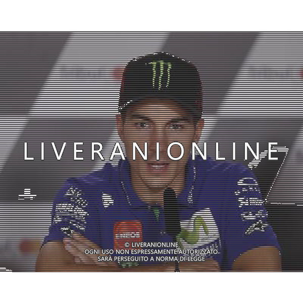 Motomondiale Gran Premio Tribul Mastercard di San Marino e della Riviera di Rimini 07/09/2017 nella foto: Maverick Vinales (Yamaha MotoGP Official Team) ©Claudio Zamagni/Agenzia Aldo Liverani Maverick Vinales (Yamaha MotoGP Official Team)during MotoGP Tribul Mastercard of San Marino on September 07, 2017 at Misano World Circuit Marco Simoncelli Misano Adriatico Italy photo credit by Claudio Zamagni/Aldo Liverani Photo Agency 