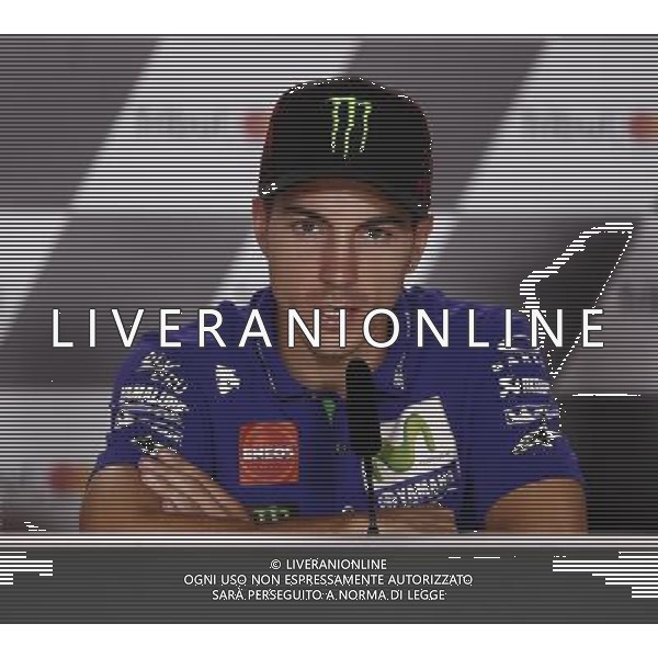 Motomondiale Gran Premio Tribul Mastercard di San Marino e della Riviera di Rimini 07/09/2017 nella foto: Maverick Vinales (Yamaha MotoGP Official Team) ©Claudio Zamagni/Agenzia Aldo Liverani Maverick Vinales (Yamaha MotoGP Official Team) during MotoGP Tribul Mastercard of San Marino on September 07, 2017 at Misano World Circuit Marco Simoncelli Misano Adriatico Italy photo credit by Claudio Zamagni/Aldo Liverani Photo Agency 