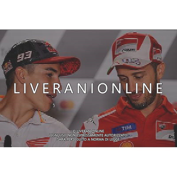 07.09.2017. Misano World Circuit, Misano, Italia. Marc Marquez e Andrea Dovizioso. FOTO G.PIAZZOLLA-AG ALDO LIVERANI SAS