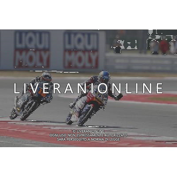 Motomondiale prove libere Gran Premio Tribul Mastercard di San Marino e della Riviera di Rimini 08/09/2017 nella foto: Jules Danilo (Honda Ongetta-Rivacold) Andrea Migno (Sky Racing Team VR46) ©Claudio Zamagni/Agenzia Aldo Liverani Jules Danilo (Honda Ongetta-Rivacold) Andrea Migno (Sky Racing Team VR46) during Free Practice MotoGP Tribul Mastercard of San Marino on September 08, 2017 at Misano World Circuit Marco Simoncelli Misano Adriatico Italy photo credit by Claudio Zamagni/Aldo Liverani Photo Agency 