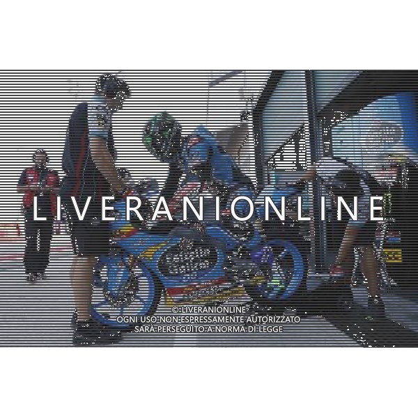 Motomondiale prove libere Gran Premio Tribul Mastercard di San Marino e della Riviera di Rimini 09/09/2017 nella foto: Enea Bastianini (Honda Estrella Gallicia) ©Claudio Zamagni/Agenzia Aldo Liverani Enea Bastianini (Honda Estrella Gallicia) during Free Practice MotoGP Tribul Mastercard of San Marino on September 09, 2017 at Misano World Circuit Marco Simoncelli Misano Adriatico Italy photo credit by Claudio Zamagni/Aldo Liverani Photo Agency 