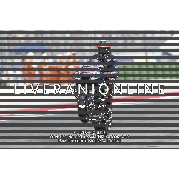 Motomondiale Qualifiche Gran Premio Tribul Mastercard di San Marino e della Riviera di Rimini 09/09/2017 nella foto: Maverick Vinales (Yamaha MotoGP Official Team) ©Claudio Zamagni/Agenzia Aldo Liverani Maverick Vinales (Yamaha MotoGP Official Team) during Qualifying MotoGP Tribul Mastercard of San Marino on September 09, 2017 at Misano World Circuit Marco Simoncelli Misano Adriatico Italy photo credit by Claudio Zamagni/Aldo Liverani Photo Agency 