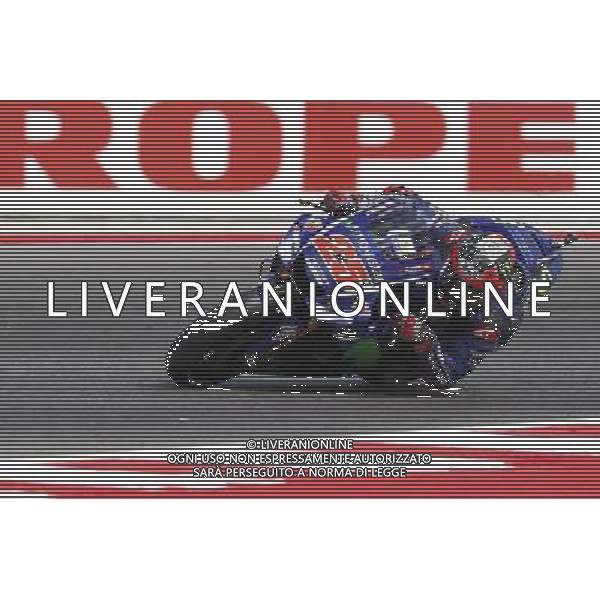 Motomondiale Qualifiche Gran Premio Tribul Mastercard di San Marino e della Riviera di Rimini 09/09/2017 nella foto: Maverick Vinales (Yamaha MotoGP Official Team) ©Claudio Zamagni/Agenzia Aldo Liverani Maverick Vinales (Yamaha MotoGP Official Team) during Qualifying MotoGP Tribul Mastercard of San Marino on September 09, 2017 at Misano World Circuit Marco Simoncelli Misano Adriatico Italy photo credit by Claudio Zamagni/Aldo Liverani Photo Agency 