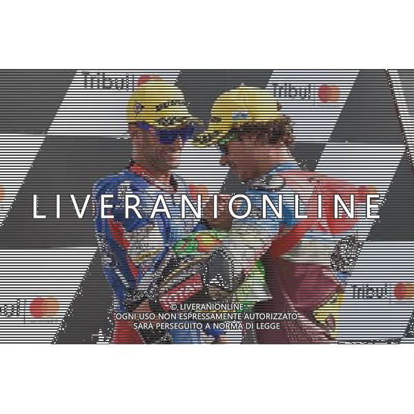 09.09.2017.Misano World Circuit, Misano, Italia. Mattia Pasini e Franco Morbidelli FOTO G.PIAZZOLLA-AG ALDO LIVERANI SAS