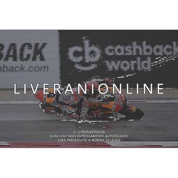 10.09.2017. Misano World Circuit, Misano, Italia. scivolata di Marc Marquez durante il warmup FOTO G.PIAZZOLLA-AG ALDO LIVERANI SAS