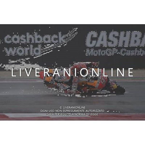 10.09.2017. Misano World Circuit, Misano, Italia. scivolata di Marc Marquez durante il warmup FOTO G.PIAZZOLLA-AG ALDO LIVERANI SAS