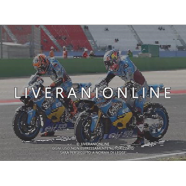 Misano Adriatico ( RN ) 08/09/2017 Misano World Circuit Marco Simoncelli. Gran Premio Tribul Mastercard di San Marino e della Riviera di Rimini 2017 - MOTOGP Nella foto: Jack Miller ( AUS ) su HONDA con Tito Rabat ( ESP ) su HONDA prove di partenza PH Lauro Montagnini ag aldo liverani sas