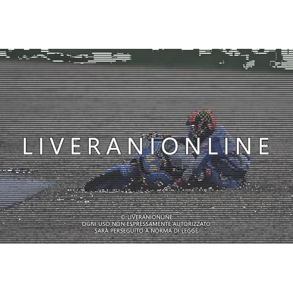 10.09.2017. Misano World Circuit, Misano, Italia. Aron Canet scivola FOTO G.PIAZZOLLA-AG ALDO LIVERANI SAS