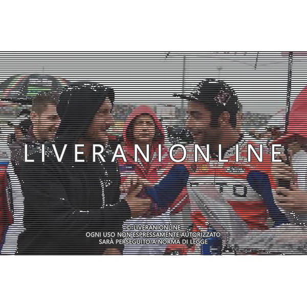 10.09.2017.Misano World Circuit, Misano, Italia.Francesco Totti e Danilo Petrucci FOTO G.PIAZZOLLA -AG ALDO LIVERANI SAS
