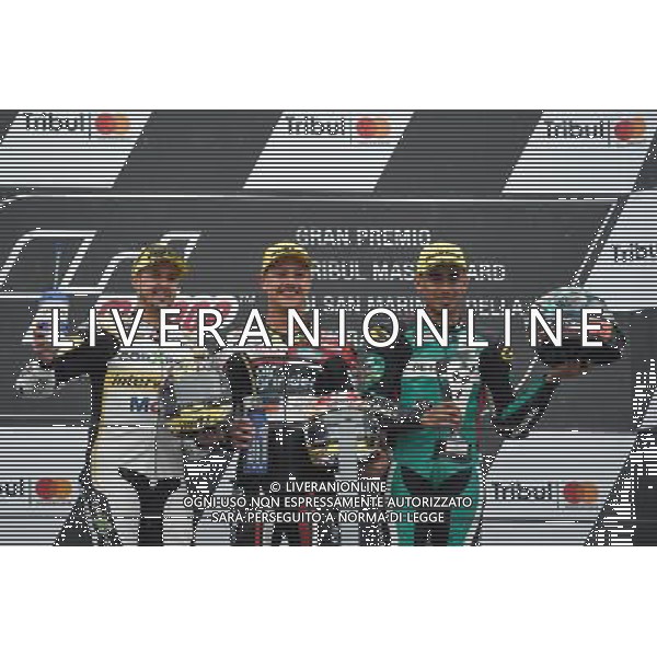 10.092017.Misano World Circuit, Misano, Italia. Thum Luthi, Dominique Aegerter, Hafizh Syahrin FOTO G.PIAZZOLLA-AG ALDO LIVERANI SAS