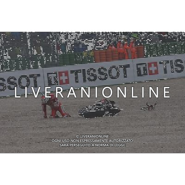 Misano Adriatico ( RN ) 10/09/2017 Misano World Circuit Marco Simoncelli. Gran Premio Tribul Mastercard di San Marino e della Riviera di Rimini 2017 - MOTOGP Nella foto: Jorge Lorenzo ( ESP ) su DUCATI incidente PH Lauro Montagnini AG ALDO LIVERANI SAS