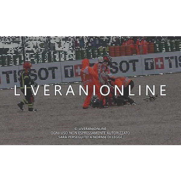 Misano Adriatico ( RN ) 10/09/2017 Misano World Circuit Marco Simoncelli. Gran Premio Tribul Mastercard di San Marino e della Riviera di Rimini 2017 - MOTOGP Nella foto: Jorge Lorenzo ( ESP ) su DUCATI incidente PH Lauro Montagnini AG ALDO LIVERANI SAS