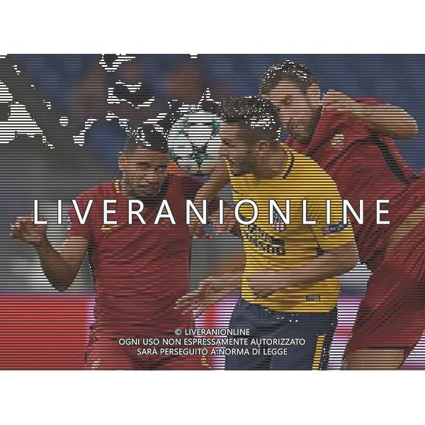 UEFA Champions League 2017/2018 Gruppo C Roma - 12.09.2017 Roma-Atletico Madrid Nella Foto:bruno peres - koke - strootman /Ph.Vitez-Ag. Aldo Liverani