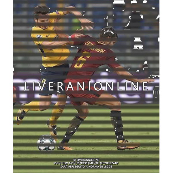 UEFA Champions League 2017/2018 Gruppo C Roma - 12.09.2017 Roma-Atletico Madrid Nella Foto:saul - strootman /Ph.Vitez-Ag. Aldo Liverani