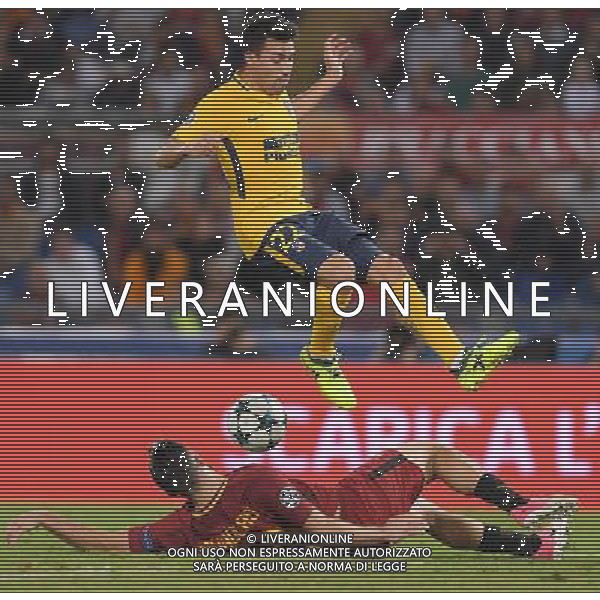 UEFA Champions League 2017/2018 Gruppo C Roma - 12.09.2017 Roma-Atletico Madrid Nella Foto:manolas ferma gaitan /Ph.Vitez-Ag. Aldo Liverani