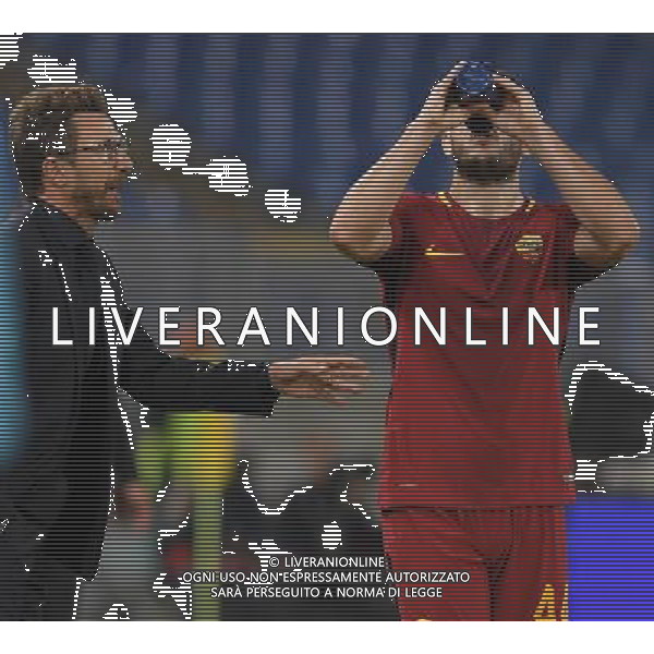 UEFA Champions League 2017/2018 Gruppo C Roma - 12.09.2017 Roma-Atletico Madrid Nella Foto:Di Francesco Eusebio - Manolas Kostas /Ph.Vitez-Ag. Aldo Liverani