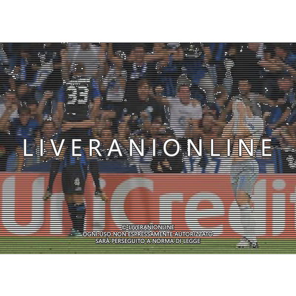 UEFA Europa League 2017/2018 Gruppo E Reggio Emilia - 14.09.2017 Atalanta-Everton Nella Foto: esultanza dopo il gol di Bryan Cristante e delusione baines /Ph.Vitez-Ag. Aldo Liverani