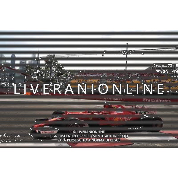 Sebastian Vettel (GER) Ferrari SF70H. 15.09.2017. Formula 1 World Championship, Rd 14, Singapore Grand Prix, Marina Bay Street Circuit, Singapore, Practice Day. AG ALDO LIVERANI SAS ONLY ITALY