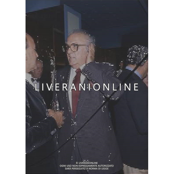 Federico Fellini regista, sceneggiatore, scrittore e fumettista italiano - Retrospettiva nella foto nel 1983 © Archivio / AGENZIA ALDO LIVERANI SAS 