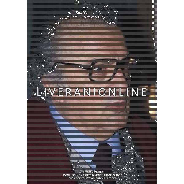 Federico Fellini regista, sceneggiatore, scrittore e fumettista italiano - Retrospettiva nella foto nel 1981 © Archivio / AGENZIA ALDO LIVERANI SAS 