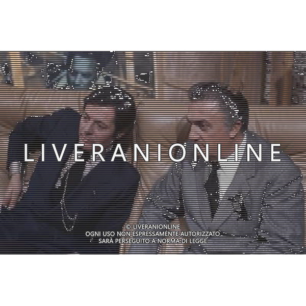 Federico Fellini regista, sceneggiatore, scrittore e fumettista italiano - Retrospettiva nella foto con Marcello Mastroianni © Archivio / AGENZIA ALDO LIVERANI SAS 