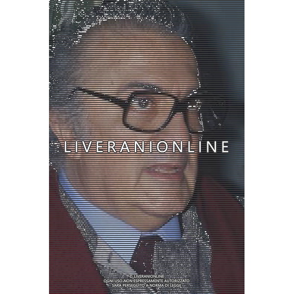 Federico Fellini regista, sceneggiatore, scrittore e fumettista italiano - Retrospettiva nella foto nel 1981 © Archivio / AGENZIA ALDO LIVERANI SAS 