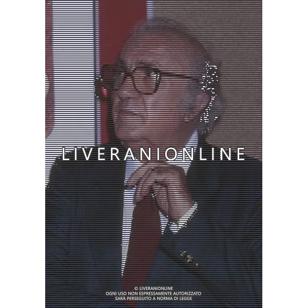 Federico Fellini regista, sceneggiatore, scrittore e fumettista italiano - Retrospettiva nella foto nel 1987 © Archivio / AGENZIA ALDO LIVERANI SAS 