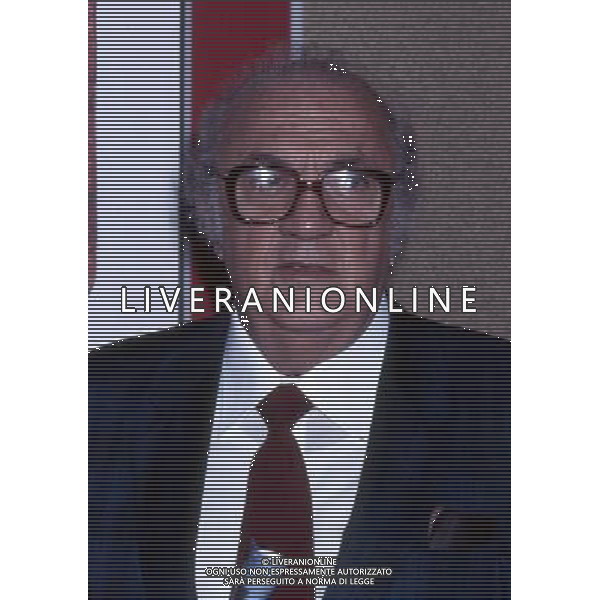 Federico Fellini regista, sceneggiatore, scrittore e fumettista italiano - Retrospettiva nella foto nel 1987 © Archivio / AGENZIA ALDO LIVERANI SAS 