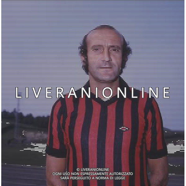 RETROSPETTIVA GIOVANNI LODETTI CALCIATORE NELLA FOTO GIOVANNI LODETTI CON LA MAGLIA DEL FOGGIA AG ALDO LIVERANI SAS