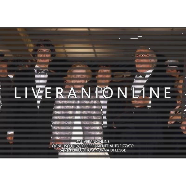 Federico Fellini regista, sceneggiatore, scrittore e fumettista italiano - Retrospettiva nella foto con la moglie Giulietta Masina e Sergio Rubini nel 1987 © Archivio / AGENZIA ALDO LIVERANI SAS 