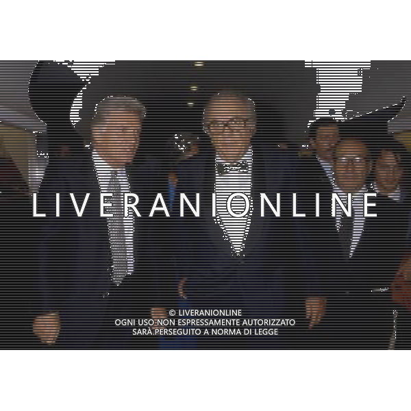 Federico Fellini regista, sceneggiatore, scrittore e fumettista italiano - Retrospettiva nella foto nel 1985 con Sergio Zavoli © Archivio / AGENZIA ALDO LIVERANI SAS 